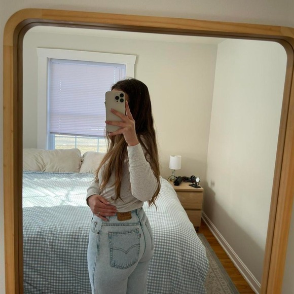 Vintage 521 Levi's Light Wash Tapered Mom‎ Jeans Size 2 - Picture 3 of 5